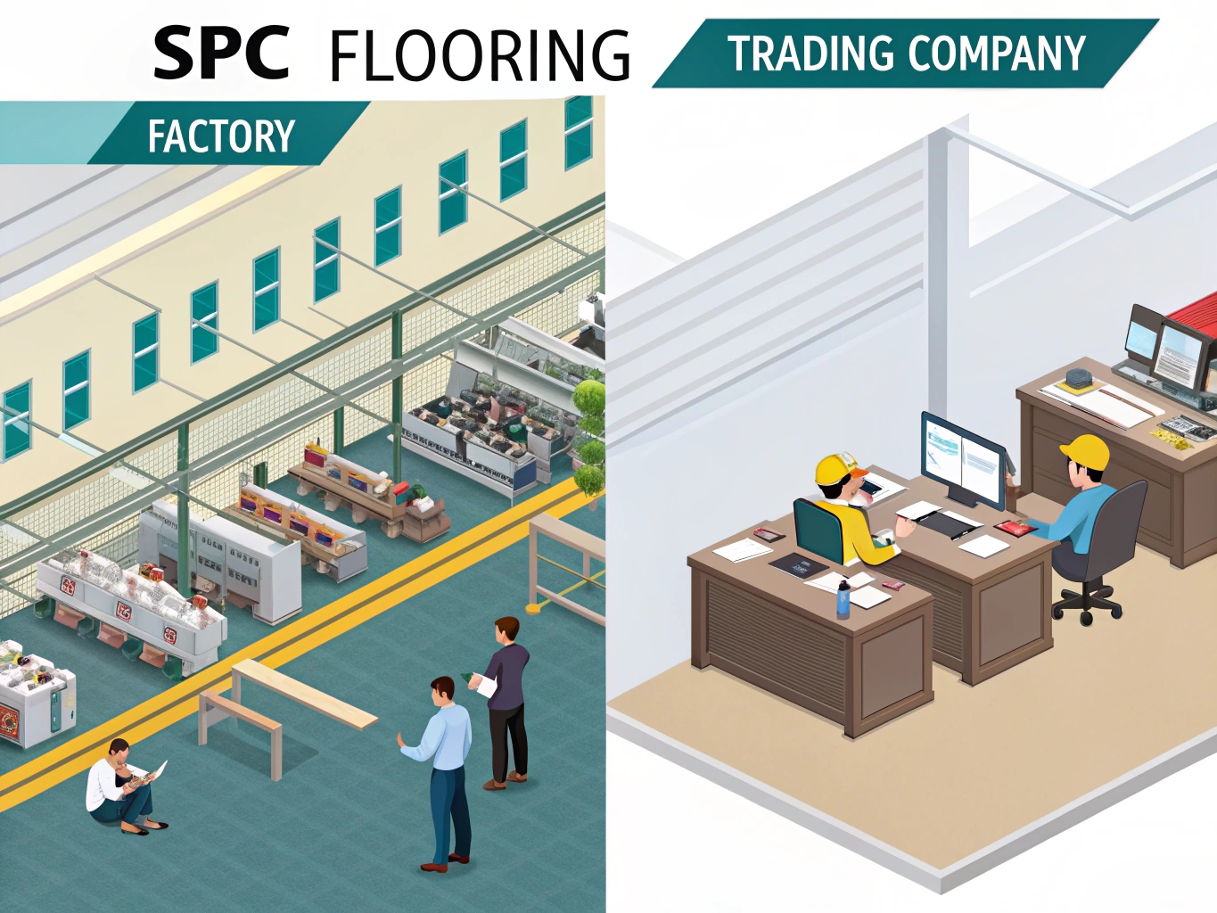 factory vs trading company spc flooring
