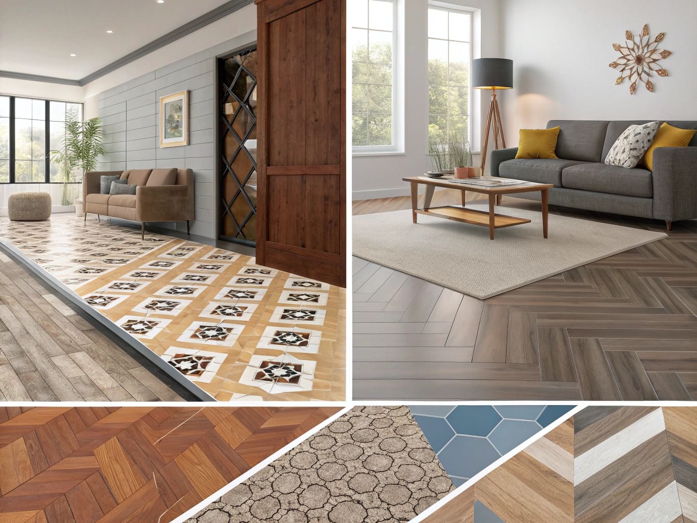 Modern flooring design trend example