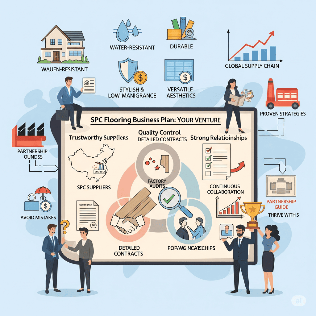 SPC Business Plan SPC Flooring Business Plan: Trustworthy suppliers, quality control, and strong relationships for your venture