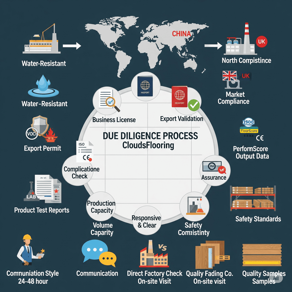 SPC Due Diligence CloudsFlooring's Due Diligence Process: Ensuring market compliance and quality for SPC flooring