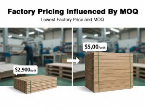 factory pricing influenced by moq