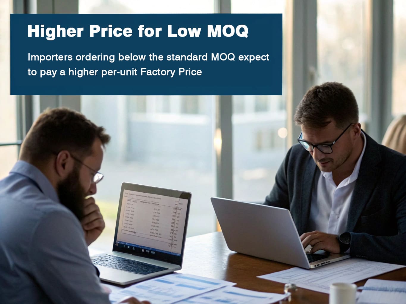 Higher Unit Price for Low Minimum Order Quantity (MOQ)