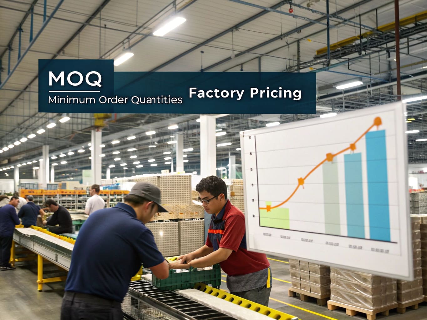 MOQ and Factory Pricing chart in a production facility