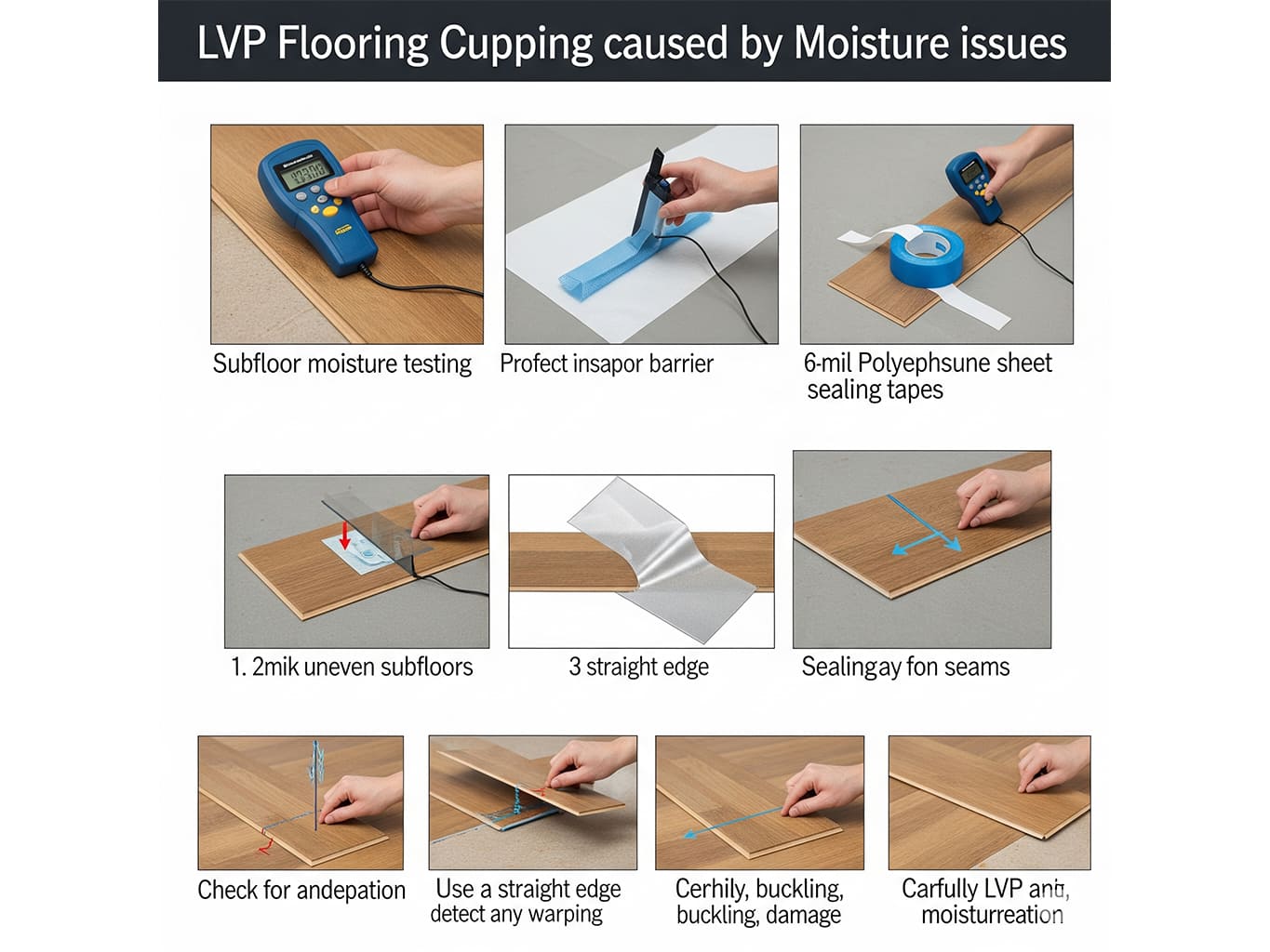 Preventing LVP Cupping: Moisture Testing & Installation