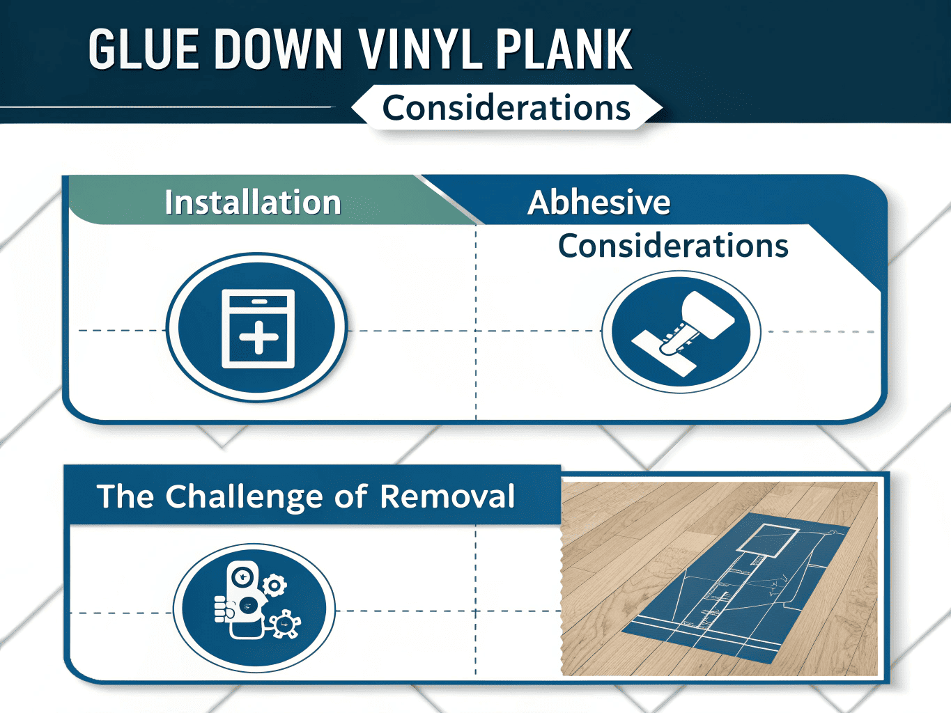 glue down vinyl plank considerations installation