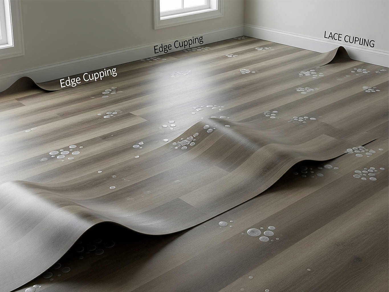 LVT Flooring Cupping and Warping from Moisture