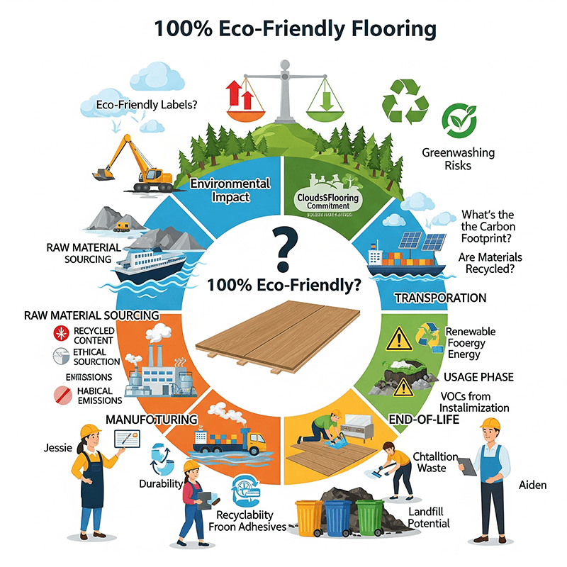 100% Eco-Friendly Flooring: CloudsFlooring's commitment to sustainability
