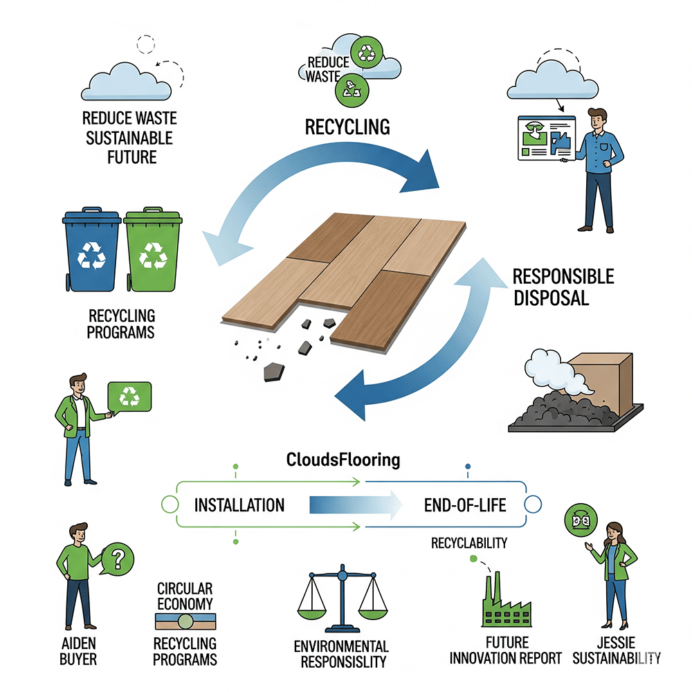 CloudsFlooring's commitment to waste reduction and recycling programs for a sustainable future