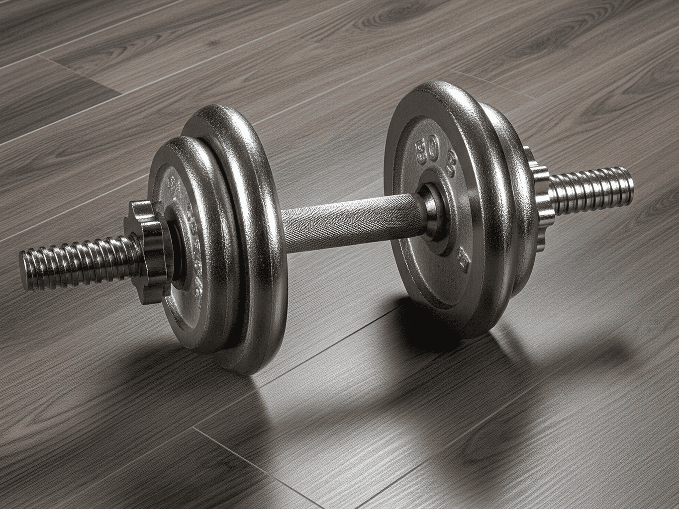 Dumbbell on Durable LVT Flooring
