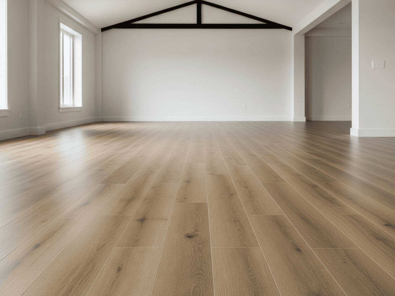 Spacious Empty Room with LVT Flooring