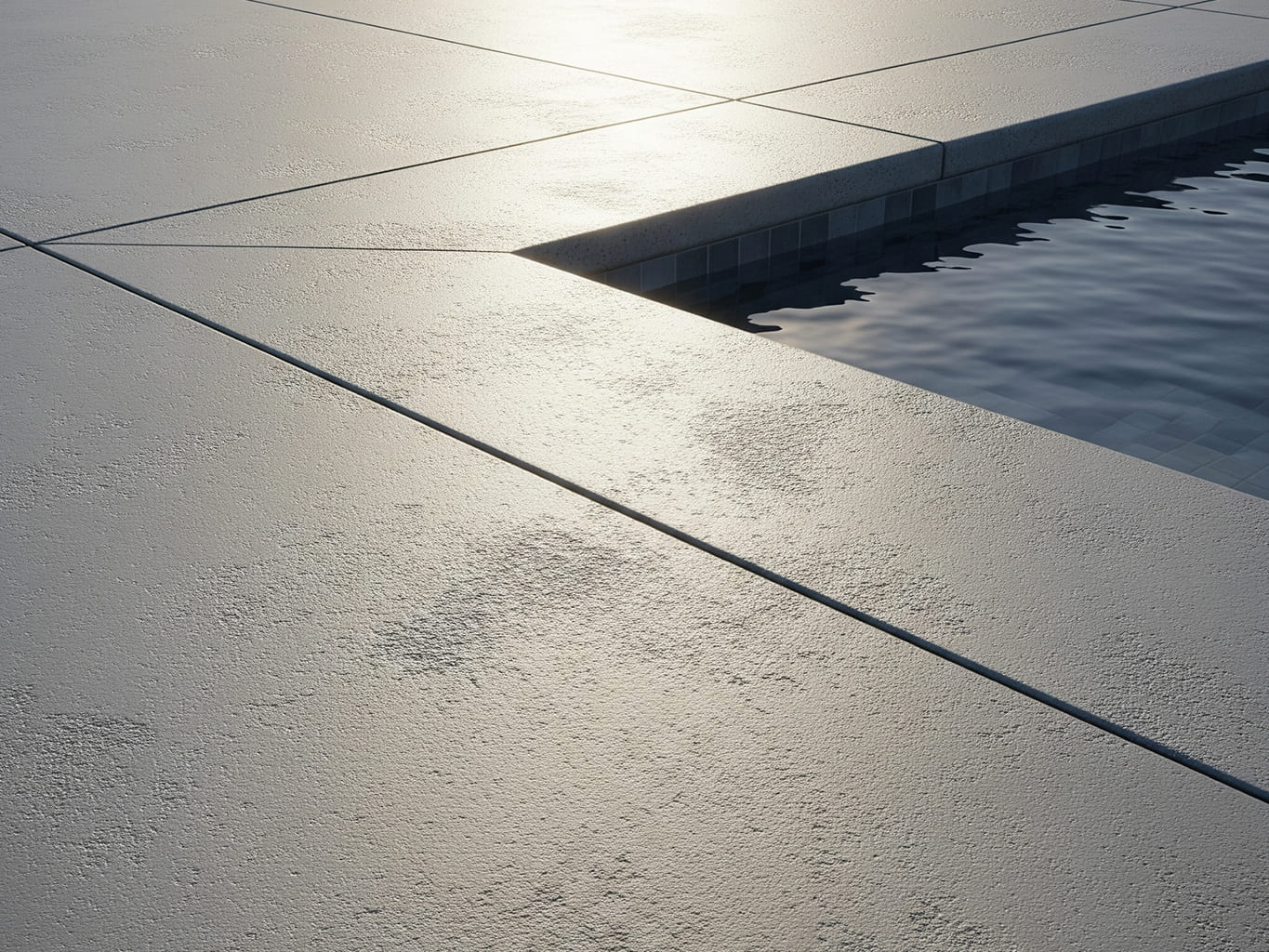 Non-Slip Tile Around Pool Deck