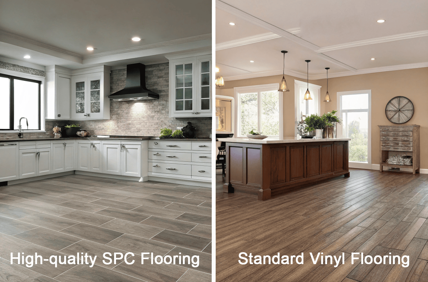 high quality spc flooring vs. standard vinyl flooring